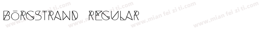 Borgstrand Regular字体转换